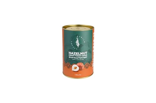Dibek Turkish Coffee Experience, Hazelnut Flavored Ground Coffee, 8 oz, Organic Fair Trade Non-GMO