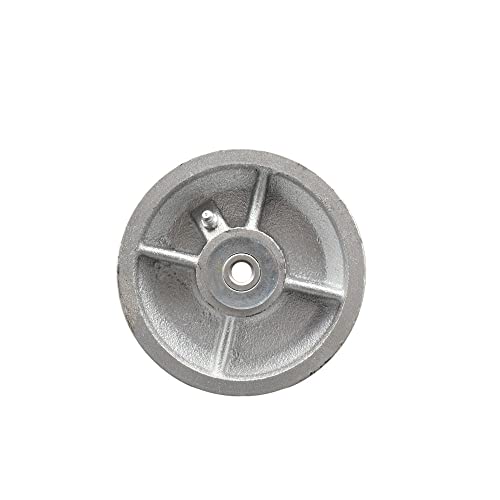 Service Caster 5inches x 2inches Semi Steel Cast Iron V-Groove Wheel Only with Roller Bearing - 1/2inches Bore - 1100 lbs Capacity per Wheel - Service Caster Brand