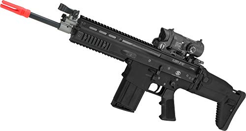 Evike Airsoft - FN Licensed Scar-H STD Licensed MK17 GBB Blowback Airsoft Rifle by WE-Tech (Color: Black)