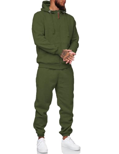 Image of HHGKED Sweat suits men Tracksuits 2 Piece sets Athletic Jogging suits Casual Outfits for men