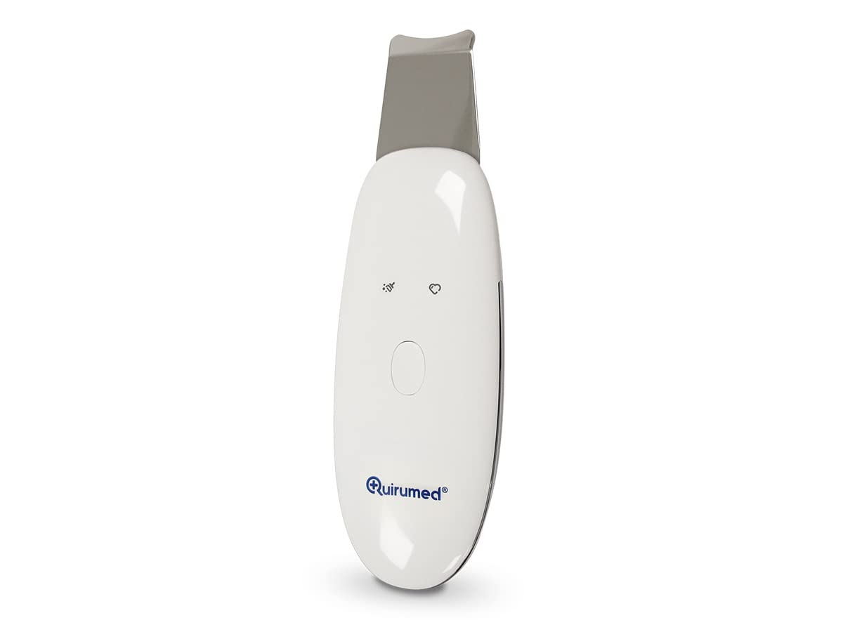 QUIRUMED Spatule faciale pour peeling et lifting, soins du visage, technologie ultrasonique, avec chargement USB