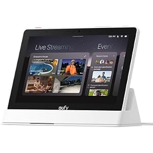 eufy Security eufy Smart Display E10, Smart Home Hub, 8" Control Panel | Compatible Devices, Four Views on One Screen, Instant Door Alerts, Daily Event Reports, One Tap Control, 64GB EMMC