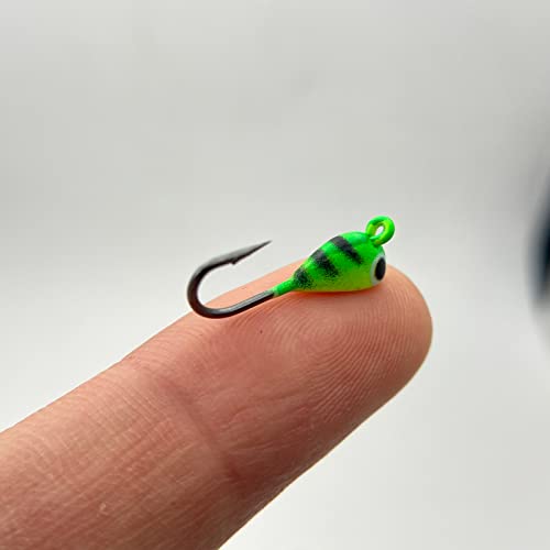 15 Pcs Ice Fishing Jigs For Panfish Walleye Sunfish Winter Ice Jigging Tackle Accessories Box Colorful Lead Jig Heads Glow Jigs For Ice Fishing (B:ice Fihing Jigs) #TOP2