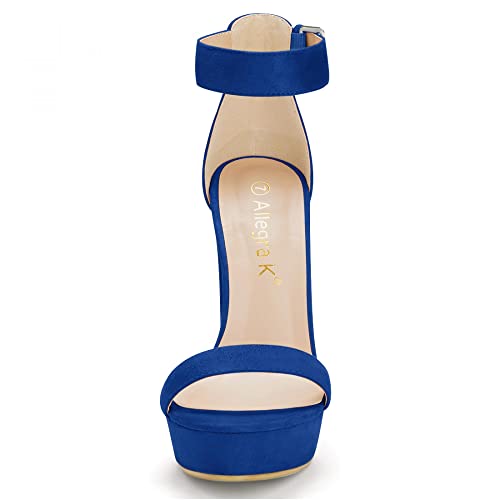 Image of Allegra K Women's Platform High Heel Ankle Strap Chunky Heels Sandals