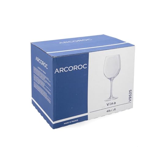 Miniatura 5 de Arcoroc Vina Copas De Vino, Juego De 6, Vidrio, 48cl, Aptas Para Lavavajillas