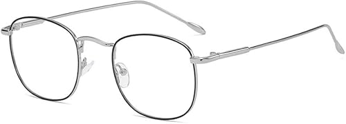 HomeSoGood Gafas ópticas de decoloración con bloque de luz para mujeres y hombres, marco ultraligero de gran tamaño, gafas de protección para los