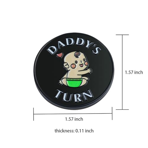Image of New Dad Mom Gifts Funny Decision Making Coin, New Parent Mummy Daddy Pregnancy Women First Time to be Moms Dads St.Patrick's Day Easter Birthday Gifts Double Sided