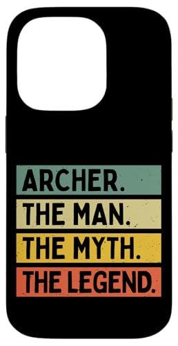Archer The Man The Myth The Legend�ʔ������O������p �X�}�z�P�[�X iPhone 14 Pro �p