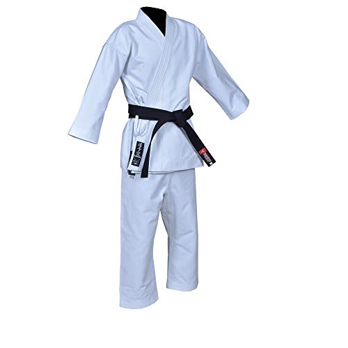 Professional Quality Double Stitches Reinforcement Competition Ippon Karate/Gi Grand Master Brushed 16Oz Canvas 100% Cotton (White, 2 - (5.5"-5.7" / 150-159 Lb)) #TOP2