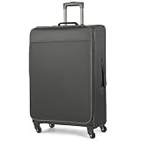 LeapVerse Large Luggage Oxford Fabric Lightweight Suitcase.