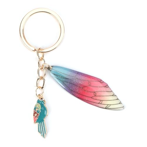 MUCOOS Exquisiter Vogel Schlüsselanhänger, Elster Schlüsselanhänger, Personalisierter Feder Schlüsselanhänger, Geschenk Für Freunde, Sammlung Von Vogelliebhabern