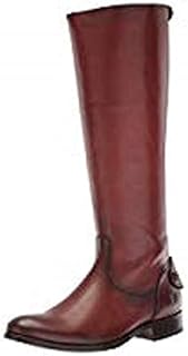 Frye Women's Melissa Button Back Zip Knee High Boot, Cognac Extended, 6 M