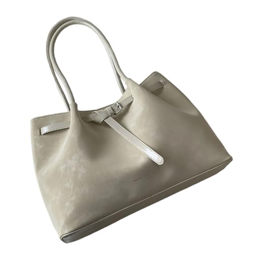 Sac à bandoulière surdimensionné en PU avec poignées renforcées pour femme