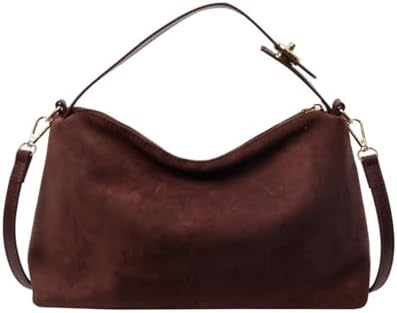 Brown Suede Bags for Women Faux Suede Purse Suede Handbag Suede T...