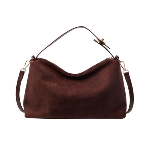 Brown Suede Bags for Women Faux Suede Purse Suede Handbag Suede T...