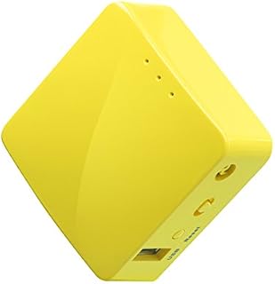 GL.iNet GL-MT300N-V2 (Mango) Wireless Mini Portable VPN Travel Router, Mobile Hotspot in Pocket, WiFi Repeater Bridge, Range Extender, OpenVPN Client, 300Mbps High Performance, 128MB RAM