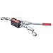 Hand Winch Cable Puller, 2T Wire Rope Power Puller with Gears, Mini Tightener Tool, Automotive Hoist Recovery Gear