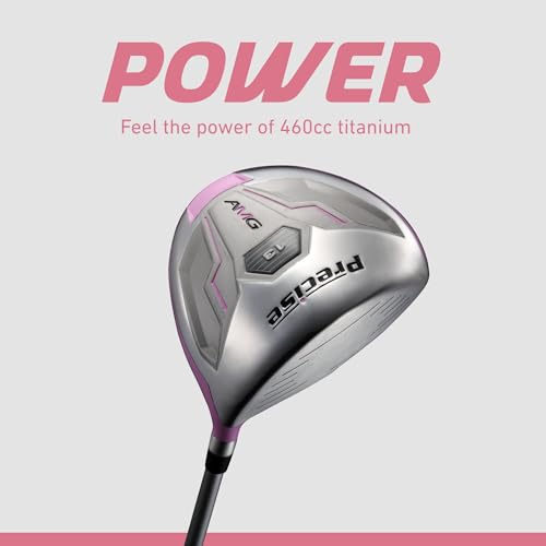 Precise AMG Complete Womens Golf Clubs Set, Includes Driver, Fairway, Hybrid, 6-PW Irons, Putter, Stand Bag, 3 H/C's, Golf Clubs Women Right Handed, Regular & Petite Sizes - Image 5