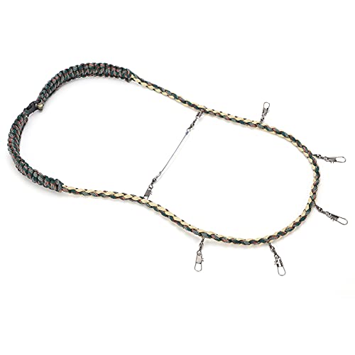 Cordon de pêche à la mouche avec support tippet et multi-clips pour accessoires - 7