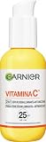 Garnier Siero in Crema Vitamina C SkinActive, 2 in 1 Siero Vitamina C e Crema Viso Idratante SPF25, Anti-Macchie e Illuminante, Non unge, Adatto a Tutti i Tipi di Pelle, 50 ml, packaging may vary