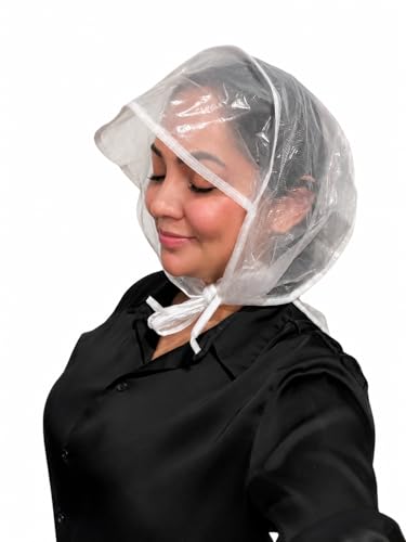 Diane Full Coverage Rain Hood for Hair and Neck Protection Clear
