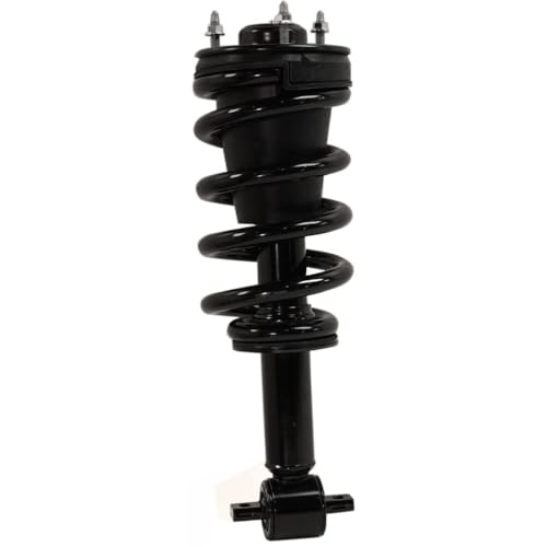 Hylorvin Suspension Shock Absorber and Strut and Spring Assembly Front Rear Left Driver Right Passenger Upper Lower Side Black Smooth Non-Adjustable with Coil for GMC,for Chevy 14872305 SR4079