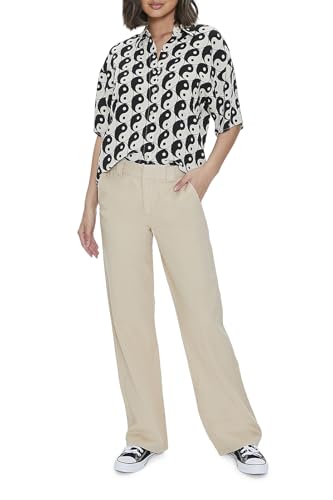 Pantalon droit en sergé finitions soignées coupe ajustée intemporelle
