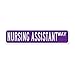 Nursing Assistant Gift Metal Wall Sign Profession Nursing Assistant Decor Metal Tin Signs Nursing Assistant Signs Custom Street Sign Quality Metal Sign for Living Room Bedroom Workshop Birthday Gift
