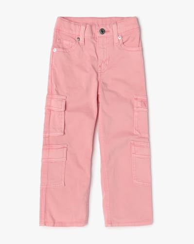 Image of GAP Kids Girl Straight Fit Mid Rise Clean Washed Pants