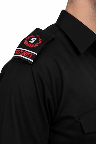 Image of Security Dress for Men | Security Guard Uniform Shirt for Men in Cotton Blend with Epaulettes & Pockets