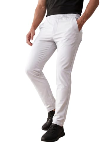 Image of SaintX Men's 4-Way Stretchable Athleisure Pants | Sweat Wicking Fabric | Slim Fit | Active - Sports Wear | Travel, Lounge & Casual Wear | Stylish Back Zipper Pocket | Available in Plus Size (ST06)