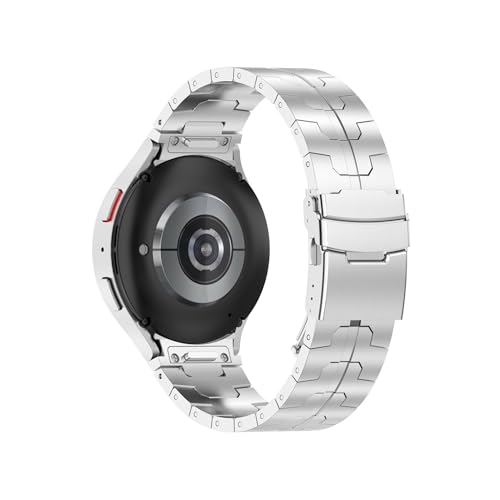 [PLYYQZM] �ɍ��� Sam su ng Galaxy Watch 6Classic 47 43mm 6Classic 42 46mm 4 5 6 7 Pro 44mm 40mm 45mm �N�C�b�N�t�B�b�g ���ԂȂ� �X�e�����X�X�`�[���X�g���b�v�ɓK