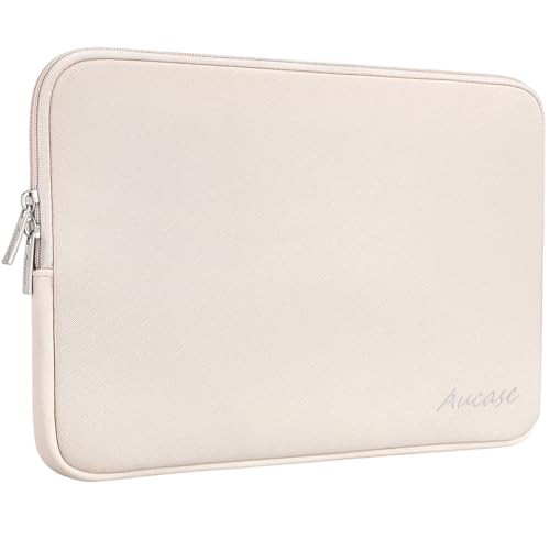 Aucase Laptop Hülle 15-16 Zoll Schutzhülle Leder für MacBook Pro 15.3/ Air 15 M4 M3 M1/ MacBook Pro 16 Ultradünne Stärkste Wasserdicht Laptophülle Laptoptasche für HP Lenovo Dell ASUS ACER MSI