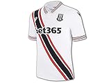 Macron Stoke City FC Away Shirt 22 23 weiß SCFC Auswärtstrikot Fan Jersey, Größe:L