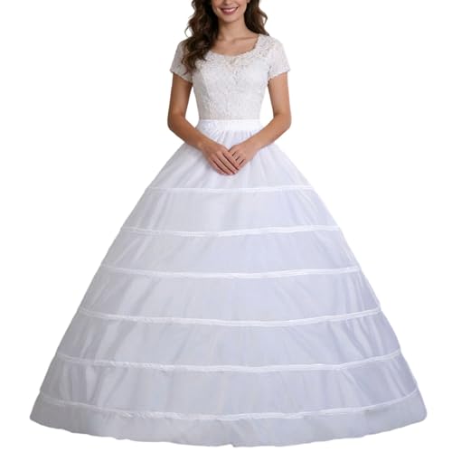 Jupon extra long robe de mariee jupe ample a baleines acier WWricotta /1