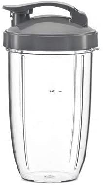 BIDIHOMENutribullet Flip Top To Go Lid with 32oz Tall Cup, Compatible with Nutribullet 600W 900W Blenders
