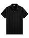 JMIERR Men's Shirts Textured Polo Shirt Lightweight Short Sleeve Casual Fashion Vintage T Shirts Button Down Knit Golf Clothes, L, Black