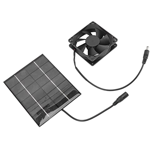 Solar Panel Fan Kit, Mini Solar Powered Exhaust Fan, Heat Dissipation Tool for Greenhouse, Chicken Coops, Sheds, and Windows
