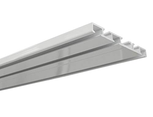 GARDINIA Aluminium-Vorhangschiene 3-läufig weiß 150 cm GARDINIA Aluminium-Vorhangschiene 3-läufig weiß 150 cm