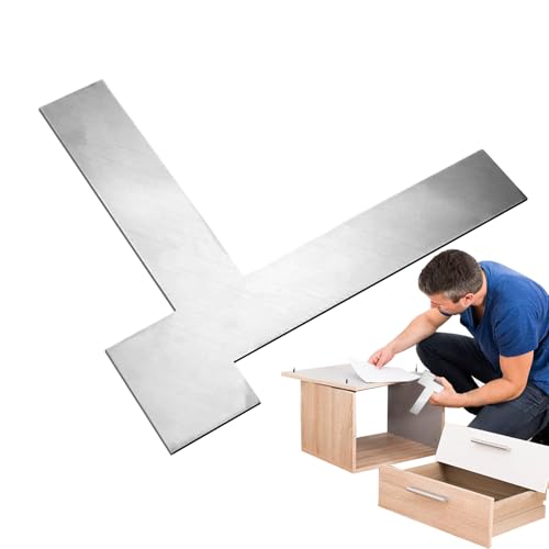 Ruler de ángulo derecho, raspador de borde de pared, nivelador de medición de precisión, alineación de 90 grados, reparación de pintura de masones, ideal para carpintería, empalme de gabinete