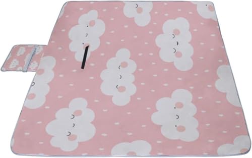 レジャーシート 雲 ピクニック 折りたたみ 撥水 アウトドア クッション マット コンパクト 花見 運動会 キャンプ 遠足 花火大会 ヨガ 座布団 厚手 大判 145x150cm 持ち運び便利