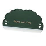 Tergivetro per la pulizia di piastrelle, specchi e parabrezza dell'auto, larghezza 16 cm, senza striature, con lama in silicone, strumento di pulizia facile da impugnare per bagno e cucina (verde)