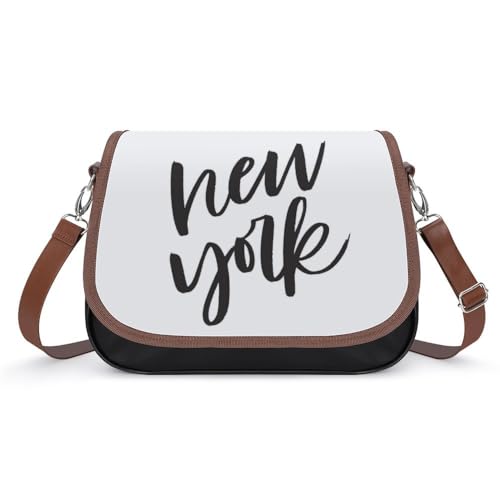 Cmagnifico Umhängetasche, New York Crossbody-Tasche, Leder-Handtasche für Damen, Reisen, Arbeit, Alltag, Stil:, Einheitsgröße