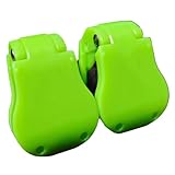 釣り竿 クリップ 釣竿固定クリップ マルチロッドホルダー ルアー竿 海竿 対応 高弾力バンド 二重ロック 衝撃吸収 車載 収納 持ち運び楽々 2個セット (GN)