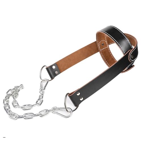 Harnais de cou en cuir MAGICLULU entraîneur de poids pour musculation