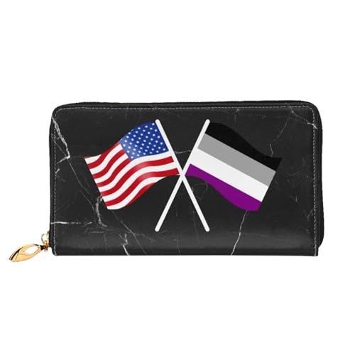 American And Asexuality Flag Wallet Card Bag2