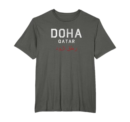 Vintage Varsity Doha Qatar T-Shirt