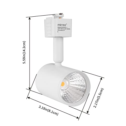 mirrea 12 Pack J Type LED Track Lighting Heads 6.5W 3000K Warm White by mirrea - Image 5