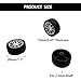 10PCS Toy Car Wheels 28mm Rubber Tire Wheels with Metal Shaft for RC Car Truck DIY Model Toy Wheel Replacement Accessories (2.5x28mm)