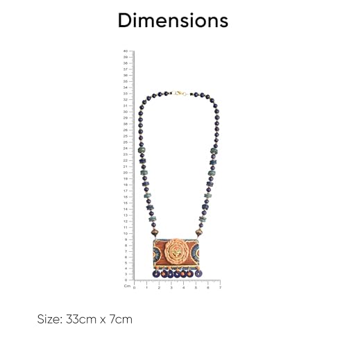 Image of AAKRITI ART CREATIONS Royal & Floral Handcrafted Tribal Necklace Collection | Artisan Brass Statement Jewelry Inspired by Queen & Palace Themes | Elegant Ethnic Necklaces for Women
